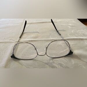 Warby Parker Silver Metal Eyeglasses with Case and Box